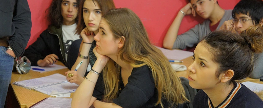 En cours à l'École Saint John Perse
